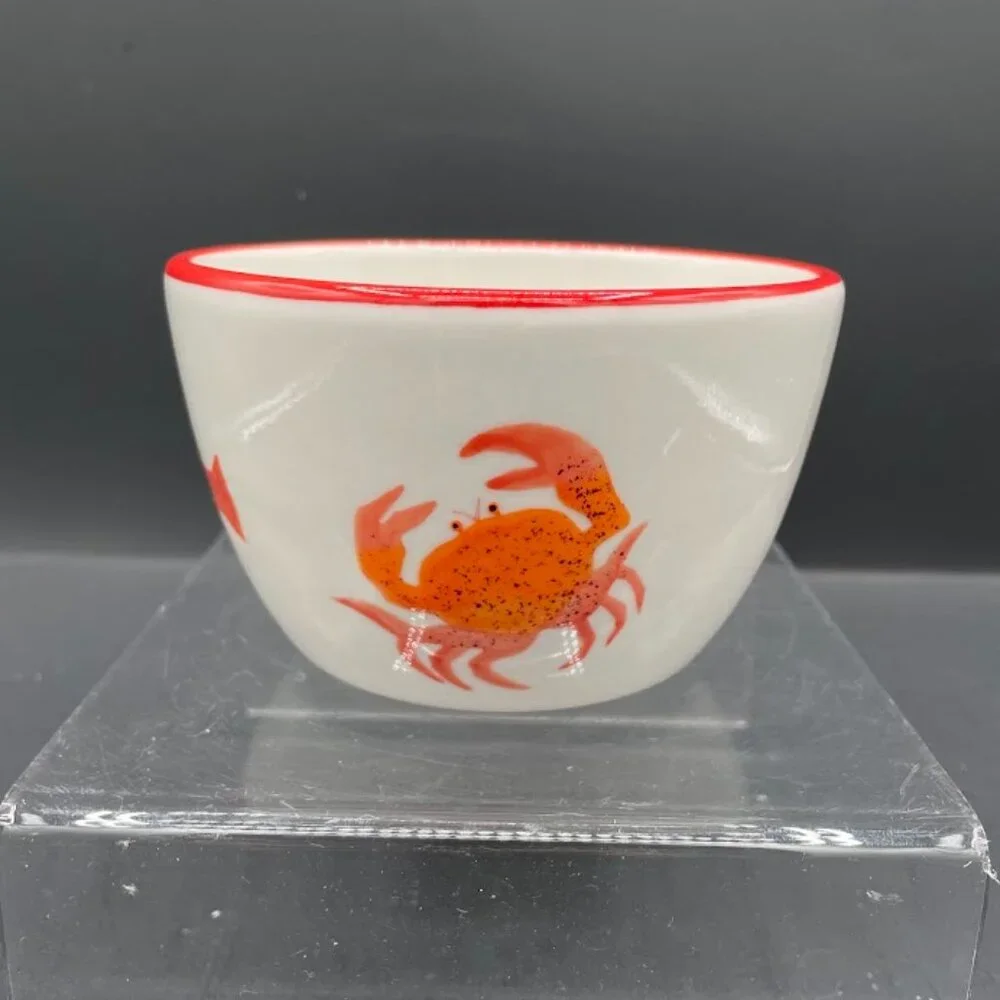 Crate & Barrel Bar Harbor Crab Lobster Fish Butter Sauce Replacement Bowl ONLY